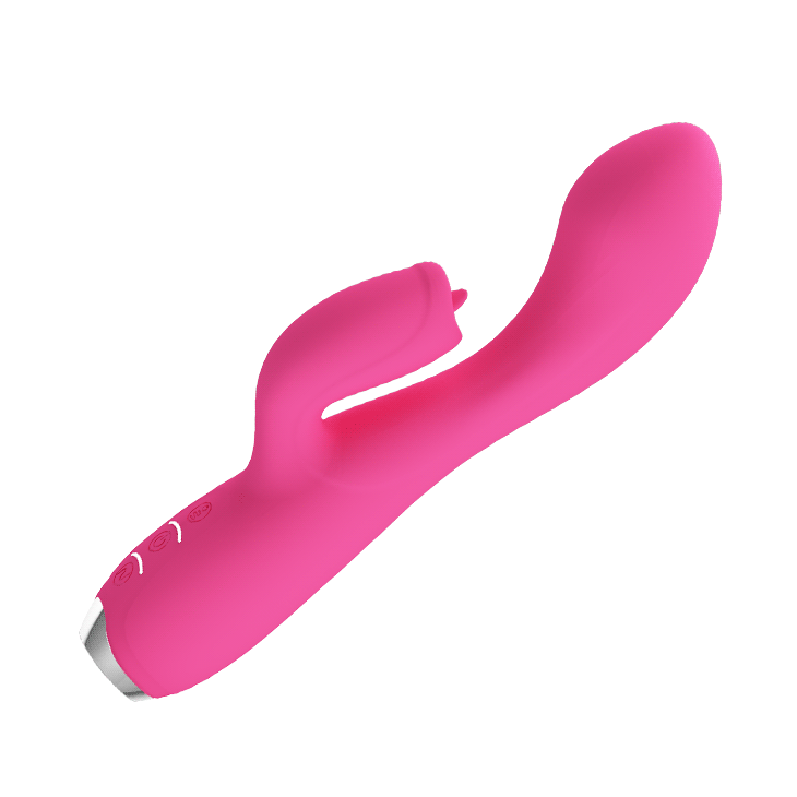 Vibrator sa dodatkom za klitoris lizanje