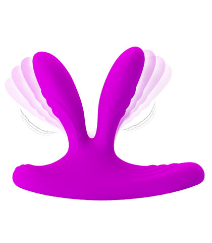 Silikonski vibrator za trostruku stimulaciju
