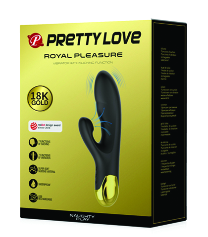 POZLACENI SILIKONSKI VIBRATOR