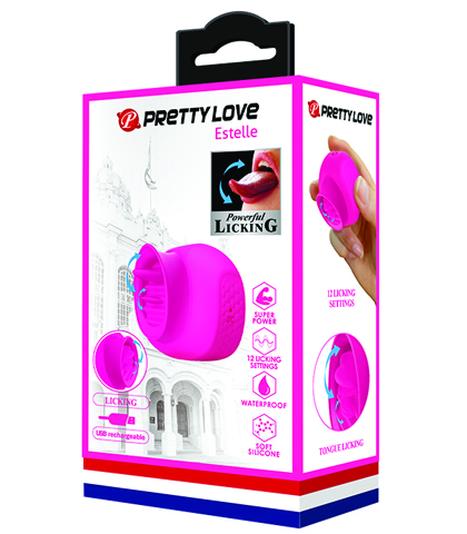 VIBRATOR ESTELLE PINK - IMITACIJA LIZANJA