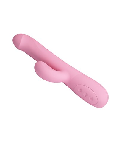 Rotirajuci vibrator sa dodatkom za klitoris