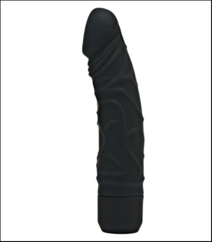 Crni silikonski vibrator