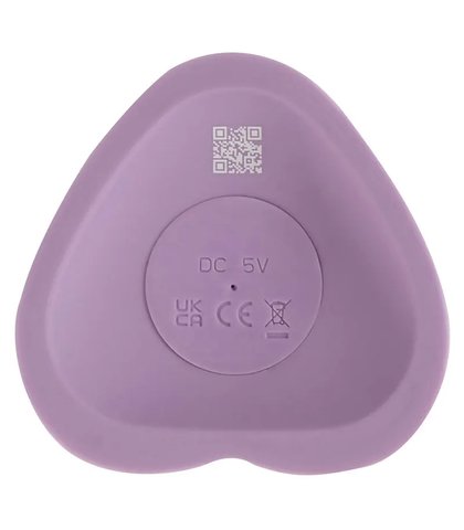 Silikonski vibro dildo heart guy purple