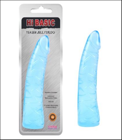 PLAVI DILDO - 19CM