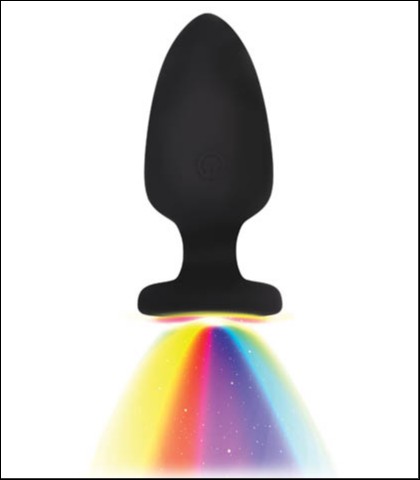 Svetleci analni vibrator