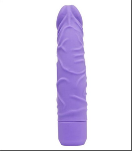 Ljubicasti silikonski vibrator
