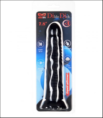 SILIKONSKI DILDO BEZ TESTISA U CRNOJ BOJI