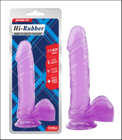 LJUBICASTI REALISTICNI DILDO SA TESTISIMA - 20CM