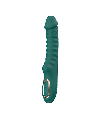 Rebrasti silikonski vibrator enyalius green