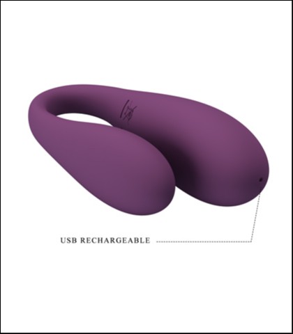 Vibrator za parove august - purple