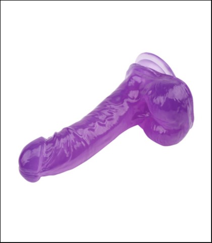 Ljubicasti dildo sa testisima - 20cm