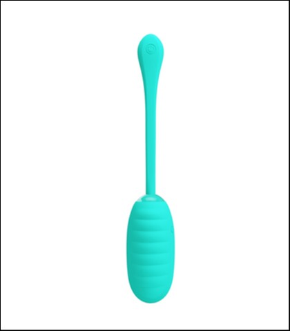 Mekano silikonsko vibro jaje - tirkizna boja