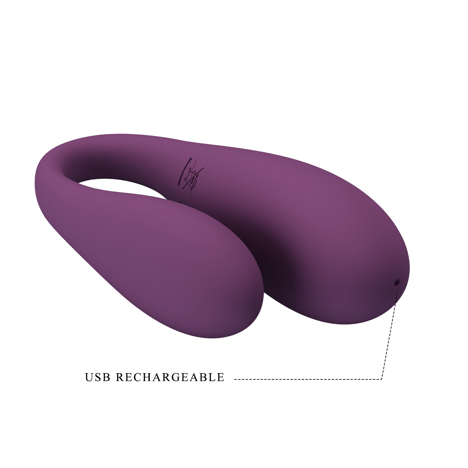 Vibrator za parove august - purple