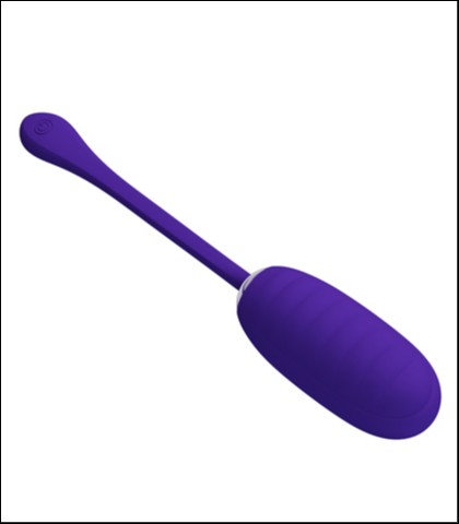 Mekano silikonsko vibro jaje - tamno plava boja