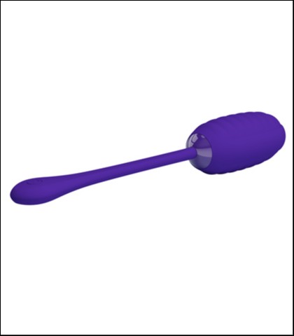 Mekano silikonsko vibro jaje - tamno plava boja