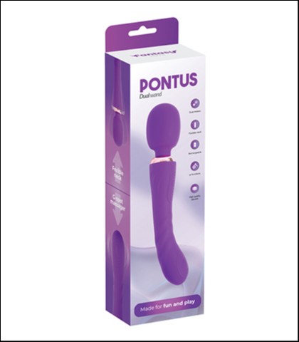DUPLI VIBRATOR PONTUS PURPLE