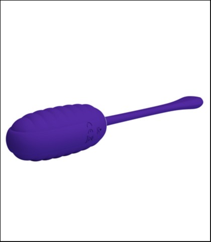 Mekano silikonsko vibro jaje - tamno plava boja