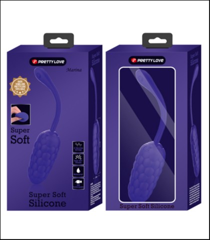 MEKANO SILIKONSKO VIBRO JAJE MARINA - PLAVA BOJA