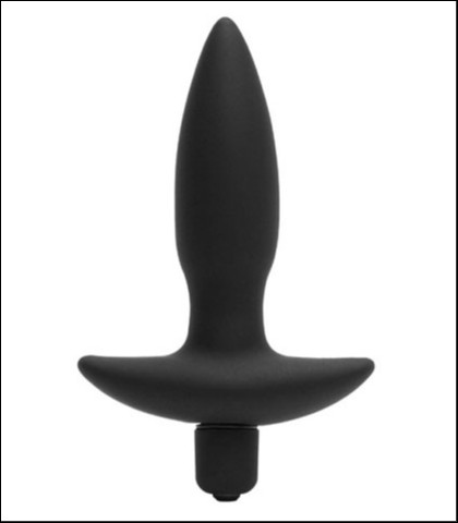 Silikonski analni vibrator + lubrikant