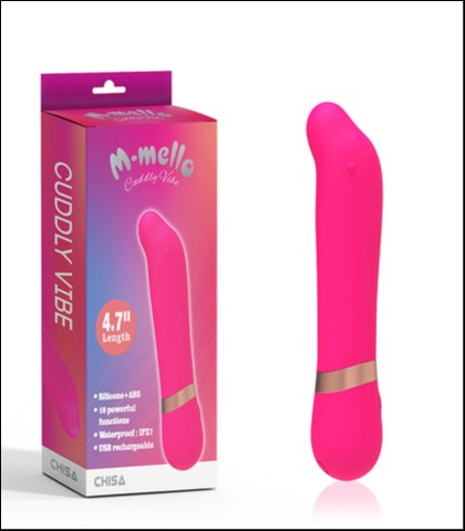 SILIKONSKI ROZE VIBRATOR - 12CM - CUDDLY VIBE