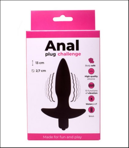 Silikonski analni vibrator + lubrikant