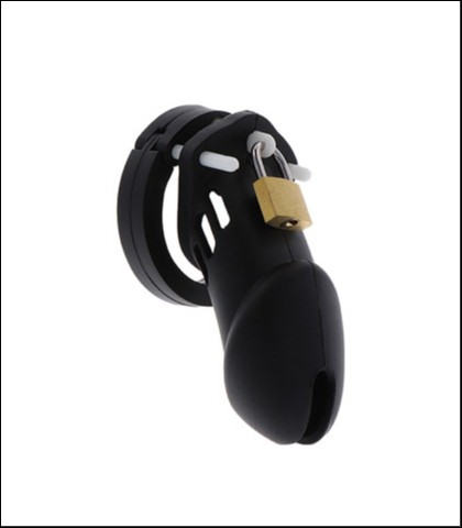 Silikonski kavez za penis chastity cock cage slicone l