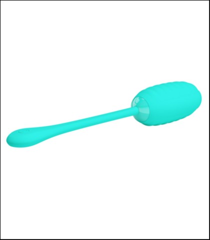 Mekano silikonsko vibro jaje - tirkizna boja