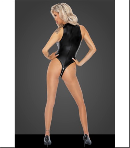 Sexy body sa rajsferslusom - noir