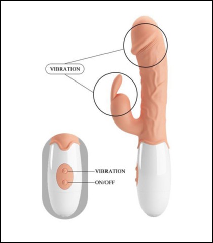 Multifunkcionalni vibrator 19cm easter bunny