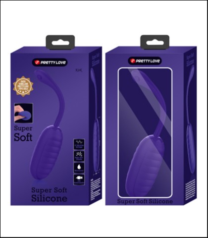 MEKANO SILIKONSKO VIBRO JAJE - TAMNO PLAVA BOJA