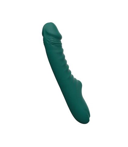 Rebrasti silikonski vibrator enyalius green