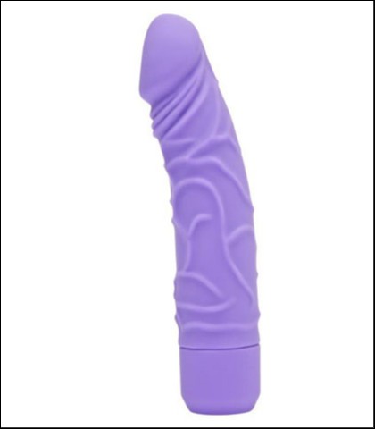 Ljubicasti silikonski vibrator
