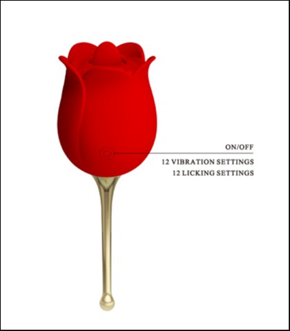 Vibrator u obliku ruze - pl "rose lover"