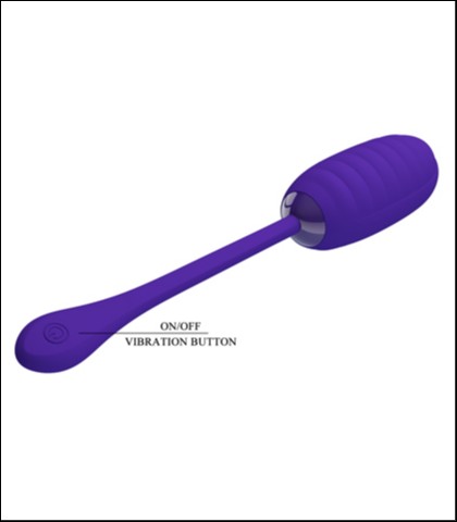Mekano silikonsko vibro jaje - tamno plava boja
