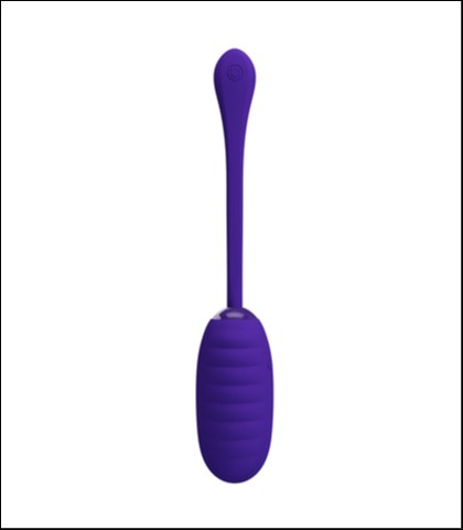 Mekano silikonsko vibro jaje - tamno plava boja