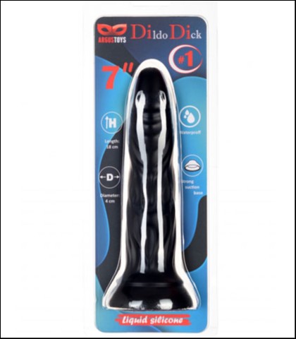 SILIKONSKI DILDO U CRNOJ BOJI